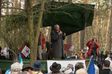 Osterwanderung 2010: Er�ffnungskundgebung Mahns�ule Schweinrich, bei Wittstock
